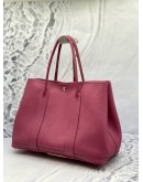 (LIKE NEW) 2013 HERMES GARDEN PARTY 36 SHOULDER BAG IN ROSE POURPRE NEGONDA LEATHER 