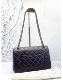 CHANEL REISSUE 27 DOUBLE FLAP BAG ON DARK PURPLE AGED CALFSKIN LEATHER