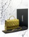 (UNUSED) CHANEL SMALL TOP HANDLE IN LAMBSKIN LEATHER -FULL SET-