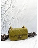 (LIKE NEW)CHANEL MINI FLAP BAG IN OLIVE GREEN