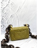 (LIKE NEW)CHANEL MINI FLAP BAG IN OLIVE GREEN