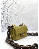 (LIKE NEW)CHANEL MINI FLAP BAG IN OLIVE GREEN