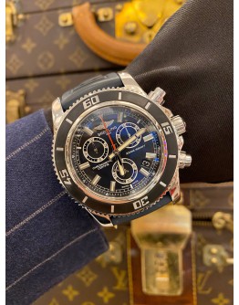 2013 BREITLING SUPEROCEAN CHRONOGRAPH REF M2000 BLACK DIAL 46MM QUARTZ WATCH -FULL SET-