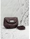 MARC BY MARC JACOBS NATASHA MINI CROSSBODAY BAG IN DARK PURPLE PEBBLED LEATHER 