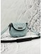 MARC BY MARC JACOBS NATASHA MINI CROSSBODAY BAG IN LIGHT BLUE AND BLACK PEBBLED LEATHER