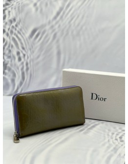 CHRISTIAN DIOR LONG ZIP WALLET
