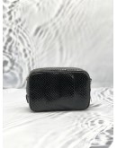 (LIKE NEW) PRADA BLACK WATERSNAKE MINI CAMERA BAG -FULL SET-