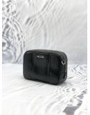 (LIKE NEW) PRADA BLACK WATERSNAKE MINI CAMERA BAG -FULL SET-