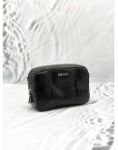 (LIKE NEW) PRADA BLACK WATERSNAKE MINI CAMERA BAG -FULL SET-
