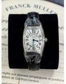 (LIKE NEW) 2014 FRANCK MULLER CINTREE CURVEX REF 1752QZ 18K 750 WHITE GOLD WHITE GUILLOCHE DIAL 25MM x 35MM QUARTZ WATCH -FULL SET-