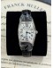 (LIKE NEW) 2014 FRANCK MULLER CINTREE CURVEX REF 1752QZ 18K 750 WHITE GOLD WHITE GUILLOCHE DIAL 25MM x 35MM QUARTZ WATCH -FULL SET-