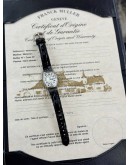 (LIKE NEW) 2014 FRANCK MULLER CINTREE CURVEX REF 1752QZ 18K 750 WHITE GOLD WHITE GUILLOCHE DIAL 25MM x 35MM QUARTZ WATCH -FULL SET-