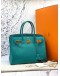 (LIKE NEW) 2016 HERMES BIRKIN 30 TOP HANDLE BAG IN VERT VERONE EPSOM LEATHER -FULL SET-