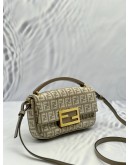 (LIKE NEW) FENDI BAGUETTE CHENILLE VITELLO SETA FF MINI CHAIN BAG 
