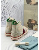 (LIKE NEW) GUCCI FLORAL 1977 TENNIS HIGH TOP SNEAKERS -FULL SET- 