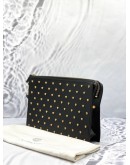 (LIKE NEW) VERSACE MEDUSA STUDDED CLUTCH BAG -FULL SET-