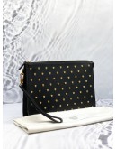 (LIKE NEW) VERSACE MEDUSA STUDDED CLUTCH BAG -FULL SET-