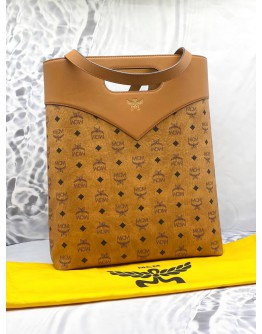 (BRAND NEW) MCM DIAMOND TOTE BAG IN VISETOS LEATHER