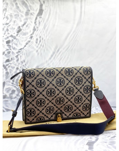 TORY BURCH MONOGRAM JACQUARD CROSSBODY BAG
