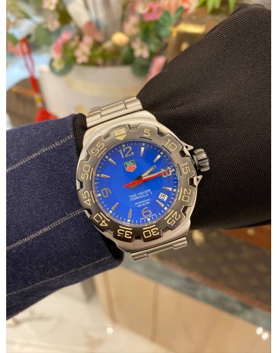 2010 TAG HEUER FORMULA 1 REF WAC1112 BLUE DIAL 41MM QUARTZ WATCH -FULL SET-