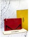(LIKE NEW) FENDI MONSTER EYES CLUTCH IN RED CALFSKIN LEATHER -FULL SET-