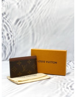 (LIKE NEW) LOUIS VUITTON CARD HOLDER MONOGRAM CANVAS - FULL SET -