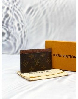 (LIKE NEW) LOUIS VUITTON CARD HOLDER MONOGRAM CANVAS - FULL SET -