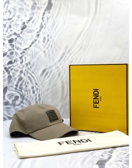 FENDI LOGO PATCH BASEBALL CAP
