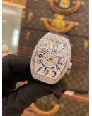 (UNUSED) 2020 FRANCK MULLER VANGUARD REF V32SC FACTORY DIAMONDS 32MM AUTOMATIC WATCH -FULL SET-