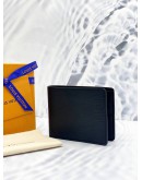 (UNUSED) LOUIS VUITTON BLACK EPI LEATHER SLENDER WALLET -FULL SET-