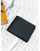 (UNUSED) LOUIS VUITTON BLACK EPI LEATHER SLENDER WALLET -FULL SET-