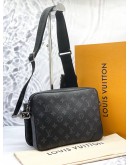 (BRAND NEW) LOUIS VUITTON TRIO MESSENGER BAG IN BLACK AND GREY MONOGRAM ECLIPSE CANVAS -FULL SET-