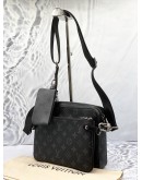(BRAND NEW) LOUIS VUITTON TRIO MESSENGER BAG IN BLACK AND GREY MONOGRAM ECLIPSE CANVAS -FULL SET-