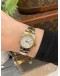 ROLEX OYSTER PERPETUAL 26 REF 67193 HALF 18K 750 YELLOW GOLD WHITE ROMAN NUMERALS DIAL 26MM AUTOMATIC WATCH -FULL SET-