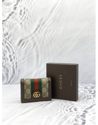 (LIKE NEW) GUCCI GG SUPREME WEB STRIPE WALLET 