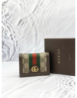 (LIKE NEW) GUCCI GG SUPREME WEB STRIPE WALLET 