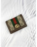 (LIKE NEW) GUCCI GG SUPREME WEB STRIPE WALLET 