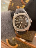 (UNUSED) 2015 PATEK PHILIPPE AQUANAUT REF 5167A NO POLISH BLACK DIAL 40MM AUTOMATIC WATCH -FULL SET-