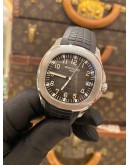 (UNUSED) 2015 PATEK PHILIPPE AQUANAUT REF 5167A NO POLISH BLACK DIAL 40MM AUTOMATIC WATCH -FULL SET-