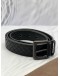 BOTTEGA VENETA BLACK INTRECCIATO LEATHER BUCKLE  