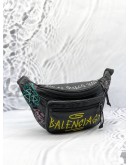 BALENCIAGA GRAFFITI EXPLORER BELT BAG 