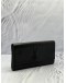 YVES SAINT LAURENT BLACK BELLE DE JOUR PATENT LEATHER FLAP CLUTCH 