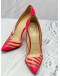 CHRISTIAN LOUBOUTIN PUMP PINK PATENT LEATHER HEEL SIZE 38 1/2 