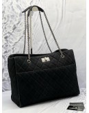 CHANEL REISSUE BLACK CHAIN TOTE BAG 