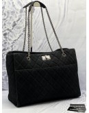 CHANEL REISSUE BLACK CHAIN TOTE BAG 