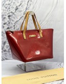 LOUIS VUITTON BELLEVUE MONOGRAM VERNIS RED BAG 