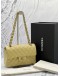 (LIKE NEW) MICROCHIP CHANEL CLASSIC DOUBLE FLAP SMALL BEIGE CAVIAR LEATHER GHW