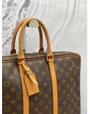 LOUIS VUITTON MONOGRAM DOCUMENT VOYAGER BRIEFCASE BAG 