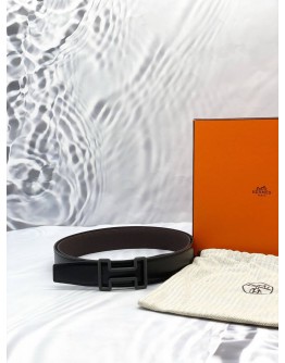 (LIKE NEW) HERMES TONIGHT COLOR BELT BUCKLE & REVERSIBLE LEATHER STRAP SIZE 115 -FULL SET-