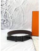 (LIKE NEW) HERMES TONIGHT COLOR BELT BUCKLE & REVERSIBLE LEATHER STRAP SIZE 115 -FULL SET-